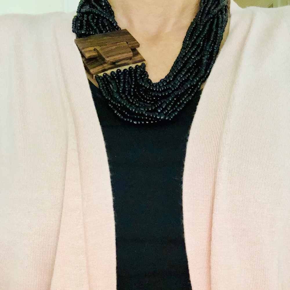 Wear it Your way! Necklace / Belt  Black Bead